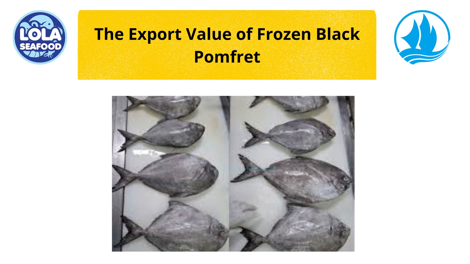 The Export Value of Frozen Black Pomfret